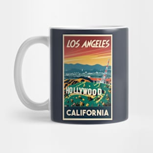 A Vintage Travel Art of Hollywood - Los Angeles - California - US Mug